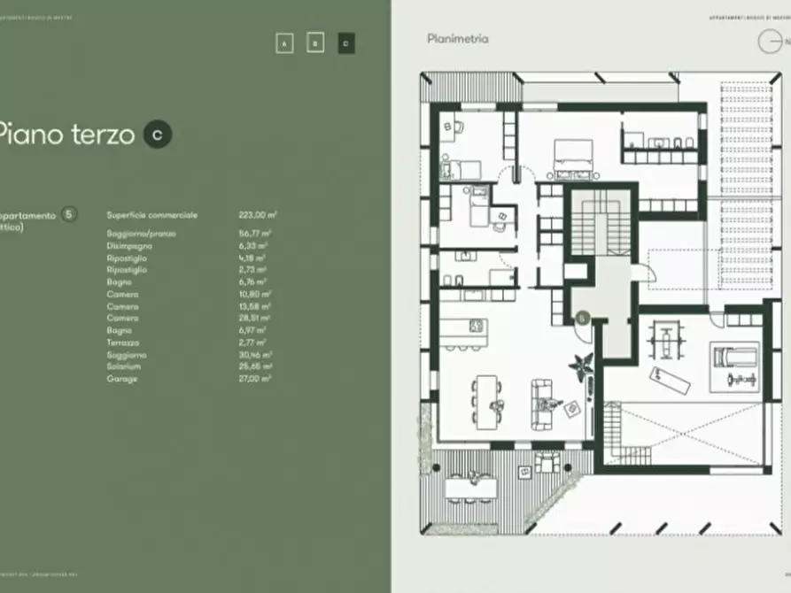 Immagine 2 di Attico in vendita  a Venezia