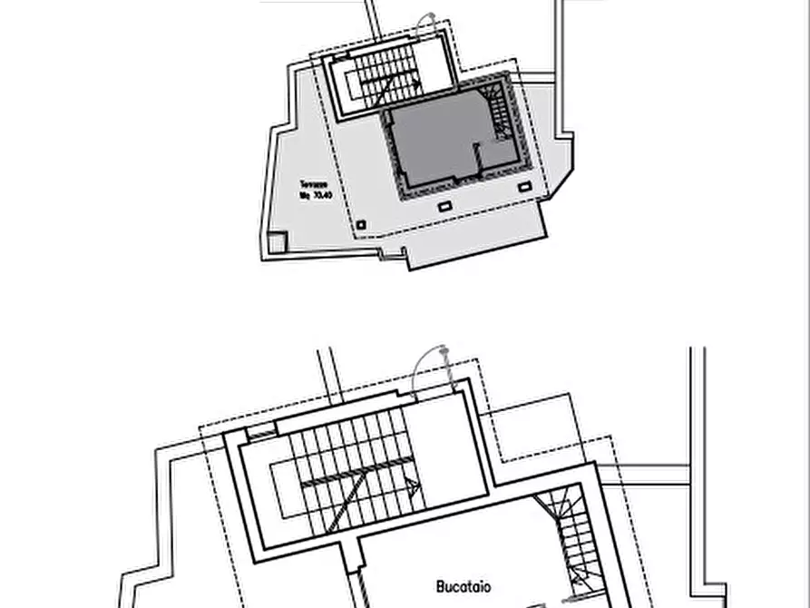 Immagine 6 di Attico in vendita  in Via Santa Maria della Grotticella 30 a Viterbo