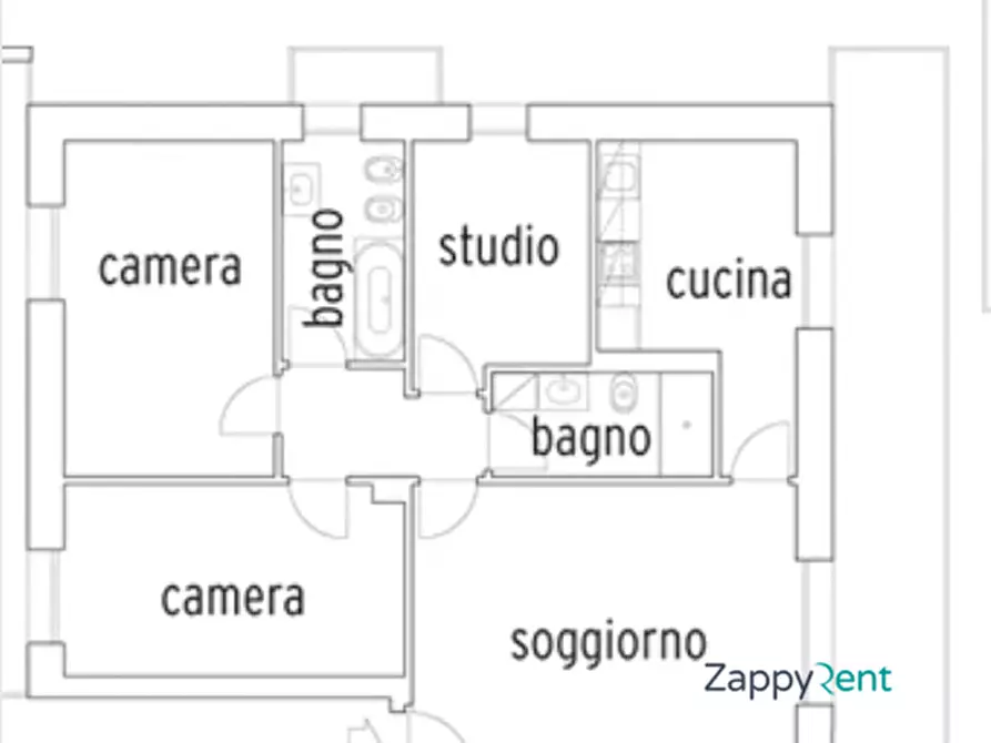 Immagine 22 di Appartamento in affitto  in Via Valsesia, 86 a Milano