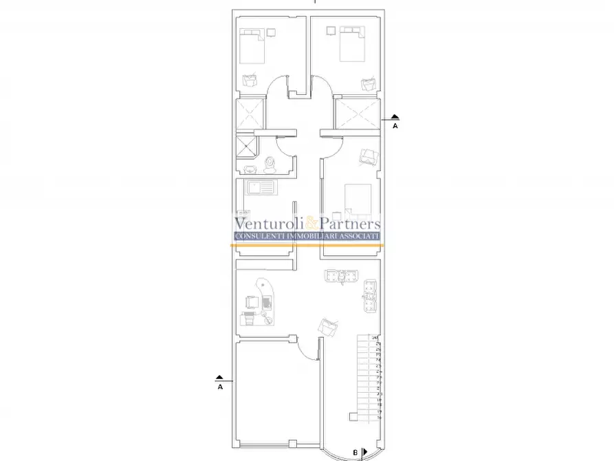 Immagine 11 di Villetta a schiera in vendita  in Via Silvio Pellico a Desenzano Del Garda