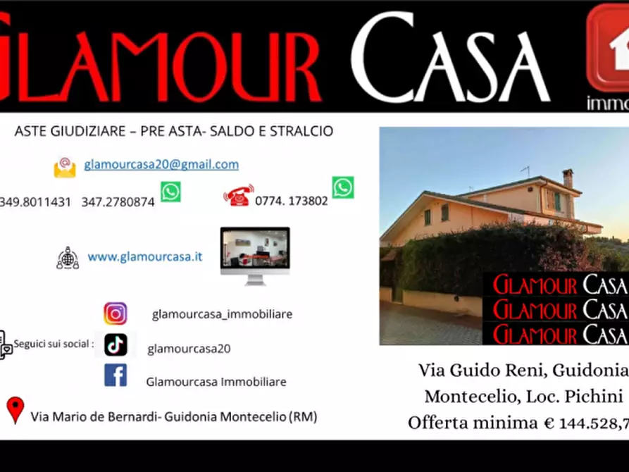 Immagine 1 di Villetta a schiera in vendita  in Via Guido Reni a Guidonia Montecelio