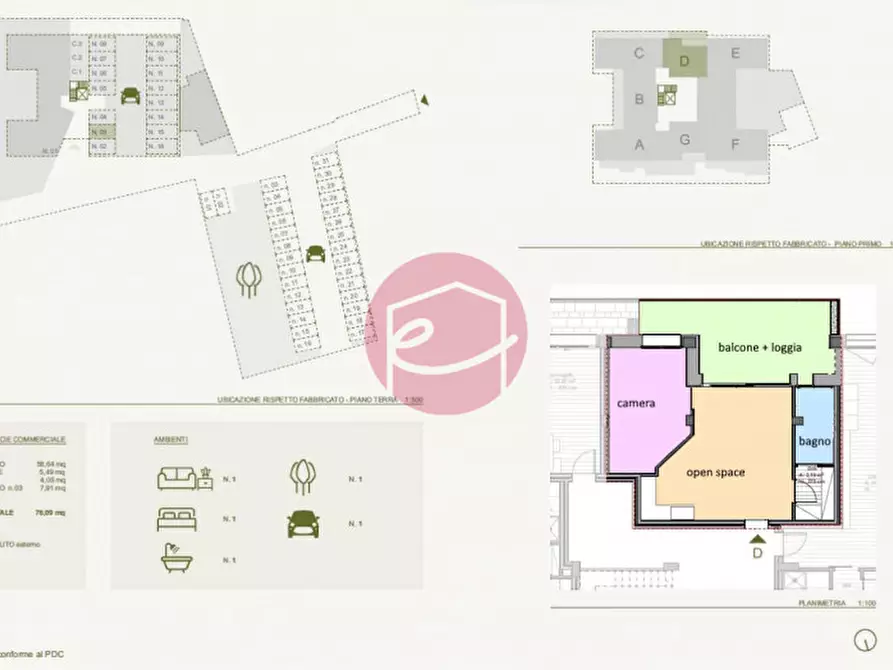 Immagine 7 di Appartamento in vendita  a Cesena