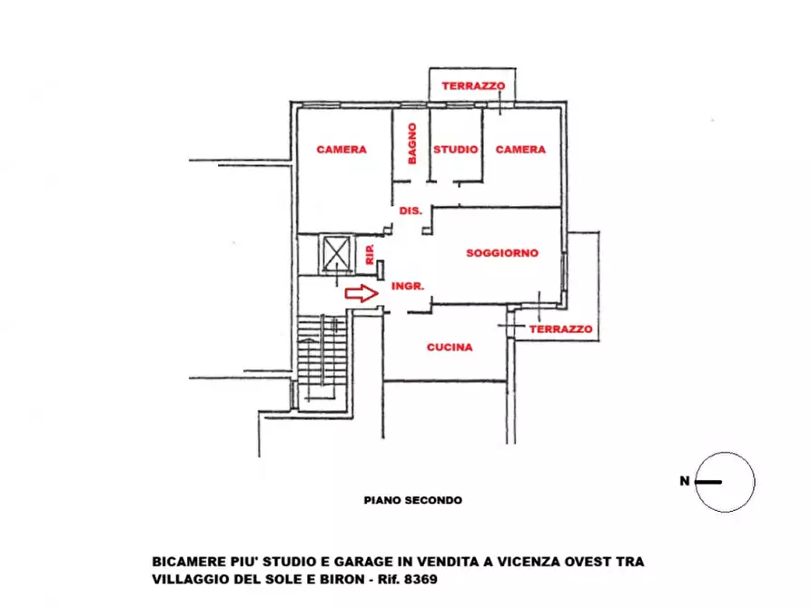 Immagine 27 di Appartamento in vendita  in Via Marco Polo a Vicenza
