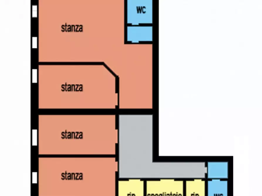 Immagine 1 di Ufficio in vendita  in via Provinciale Sud a Fosso'