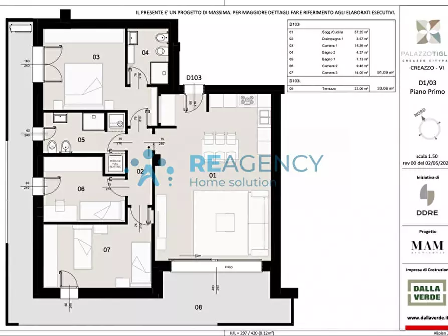 Immagine 21 di Appartamento in vendita  in Via Palladio a Creazzo