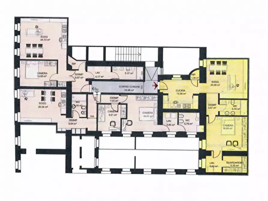 Immagine 23 di Appartamento in affitto  in Via Carducci 8 a Trieste