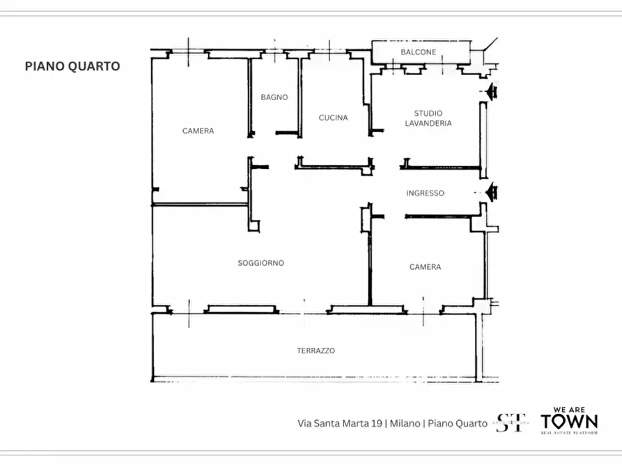 Immagine 33 di Appartamento in affitto  in Via Santa Marta, 19 a Milano