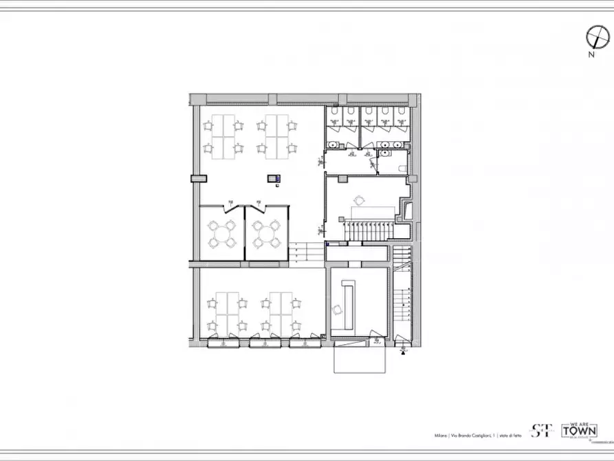 Immagine 12 di Ufficio in vendita  in Via Cardinale Branda Castiglioni, 1 a Milano