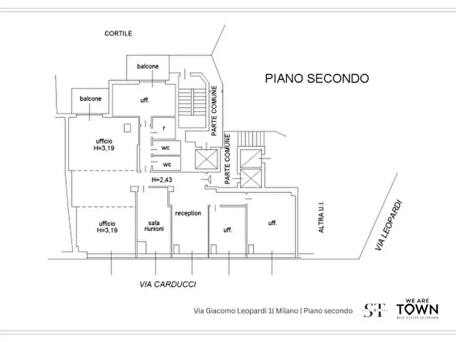 Immagine 21 di Ufficio in affitto  in Via Giacomo Leopardi, 1 a Milano