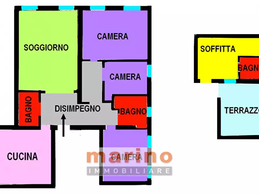 Immagine 5 di Appartamento in vendita  in Piazza della Frutta a Padova