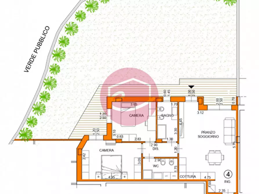 Immagine 13 di Appartamento in vendita  a San Mauro Pascoli