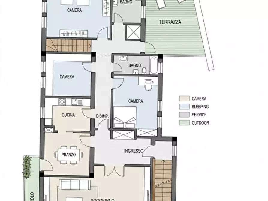 Immagine 3 di Casa indipendente in vendita  a Padova