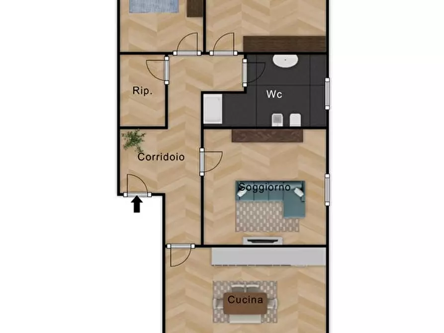 Immagine 16 di Appartamento in vendita  in Via John Fitzgerald Kennedy a Capaci