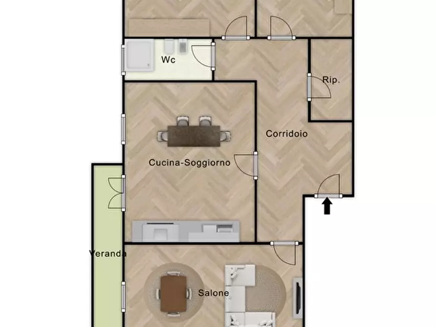 Immagine 20 di Appartamento in vendita  in VIA JOHN FIZGERALD KENNEDY a Capaci