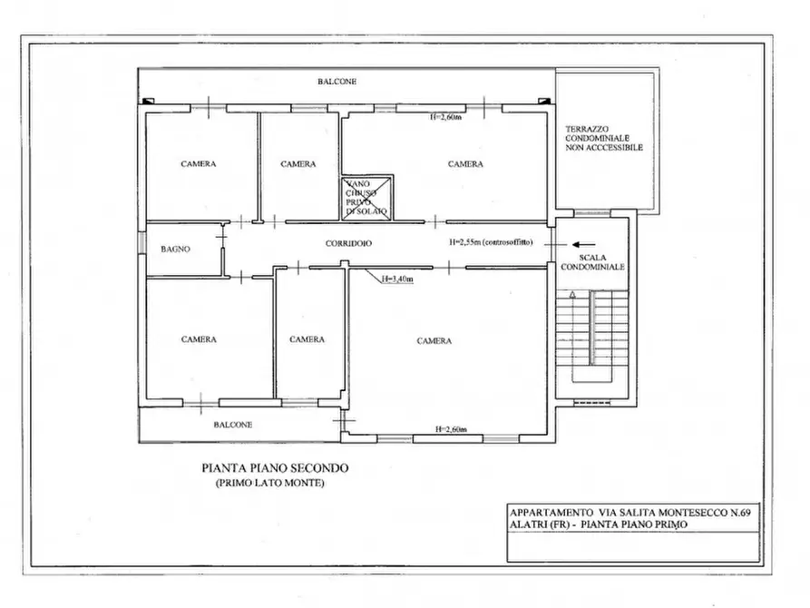 Immagine 2 di Appartamento in vendita  in VIA MONTESECCO a Alatri