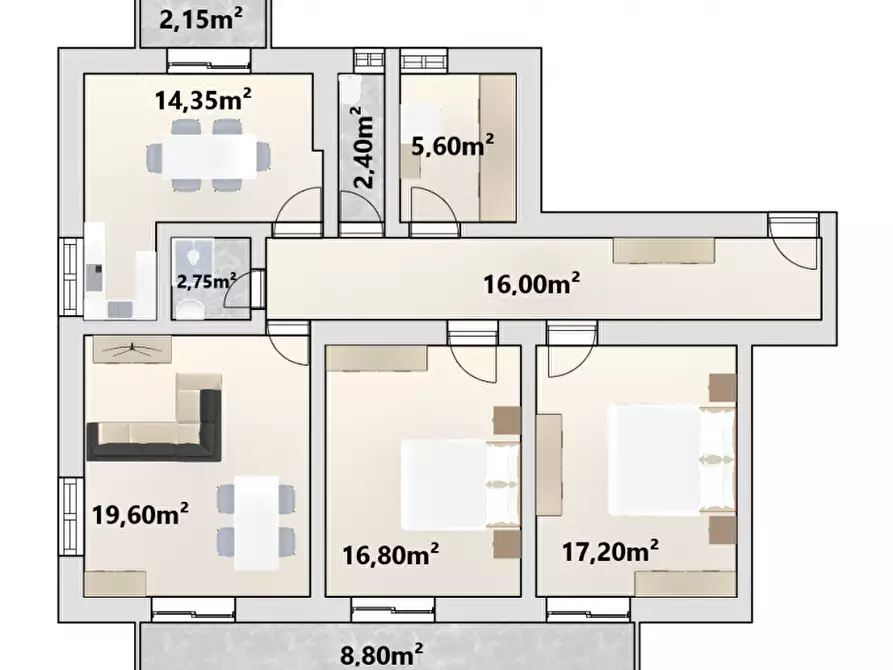 Immagine 17 di Appartamento in vendita  in Via Verona - Veronastraße a Bolzano