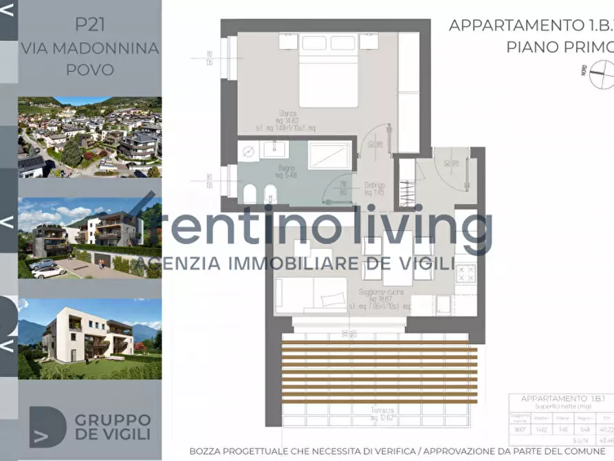 Immagine 4 di Appartamento in vendita  in Via Madonnina a Trento