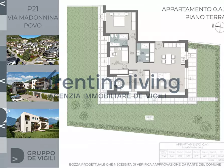 Immagine 5 di Appartamento in vendita  in Via Madonnina a Trento
