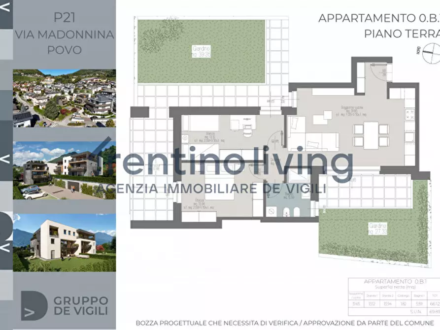 Immagine 6 di Appartamento in vendita  in Via Madonnina a Trento