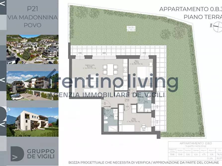 Immagine 8 di Appartamento in vendita  in Via Madonnina a Trento