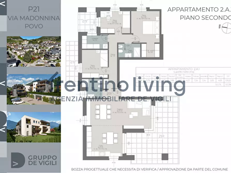 Immagine 14 di Appartamento in vendita  in Via Madonnina a Trento