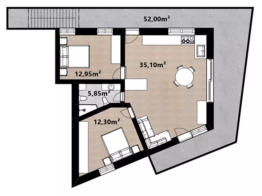 Immagine 10 di Appartamento in vendita  in Indermauer-Straße - Via Indermauer a Cortaccia Sulla Strada Del Vino .Kurtatsch A.