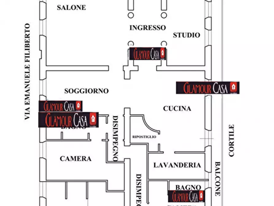 Immagine 26 di Appartamento in vendita  in Via Emanuele Filiberto a Roma