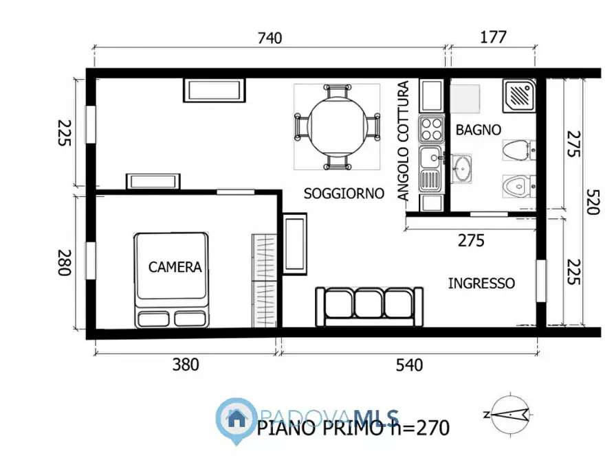 Immagine 29 di Appartamento in vendita  in Corso Vittorio Emanuele a Padova