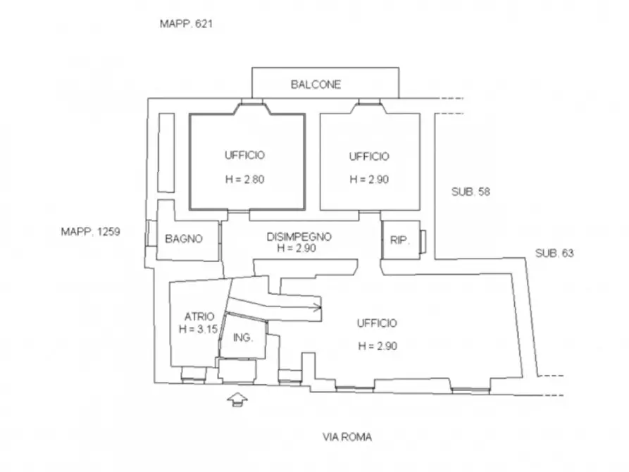 Immagine 3 di Ufficio in vendita  in VIA ROMA, N. 24 a Villa Di Tirano