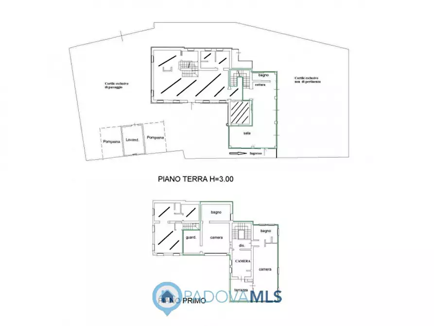 Immagine 41 di Villetta a schiera in affitto  in Via Friuli a Padova