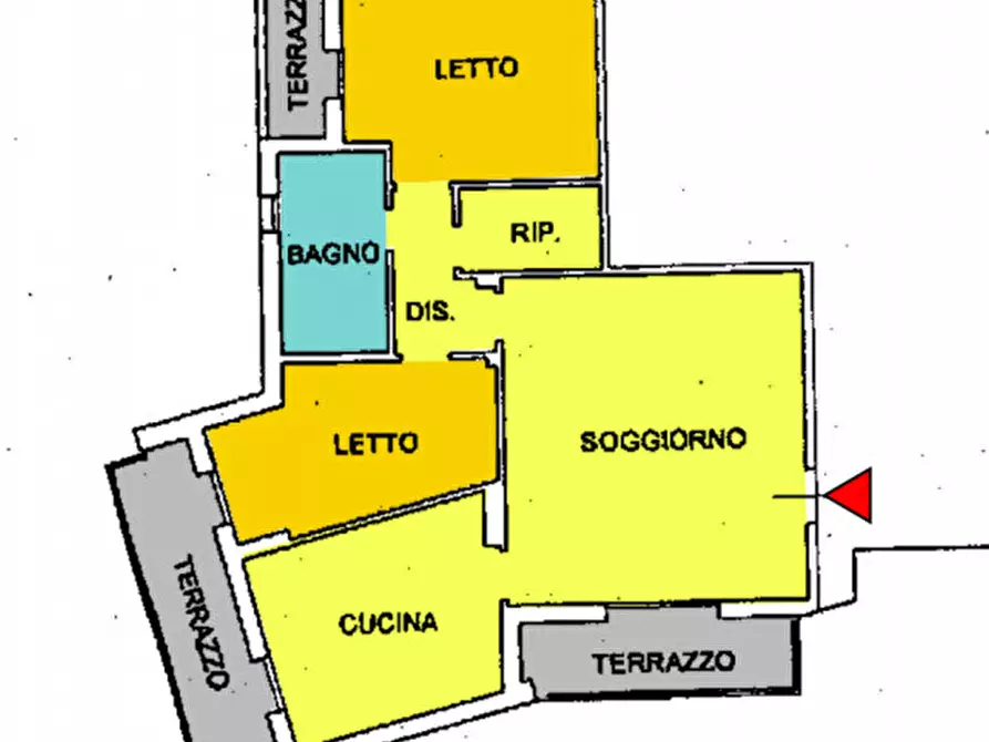 Immagine 7 di Appartamento in vendita  in via Giovanni Pascoli a Rovigo