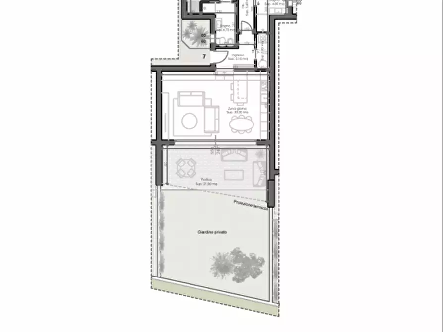 Immagine 22 di Appartamento in vendita  in Via dell'Elicriso a Palau