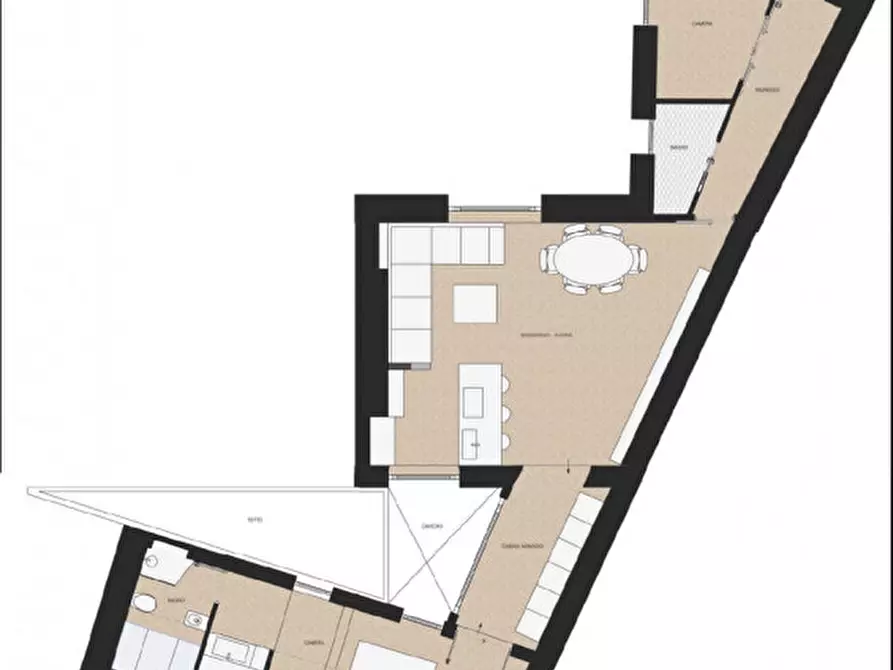 Immagine 14 di Appartamento in vendita  in via Dante a Milano