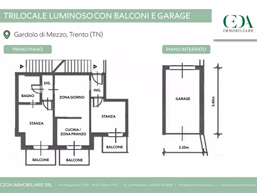 Immagine 23 di Appartamento in vendita  in Via del Dòs de la luna, Gardolo di Mezzo, Trento a Trento