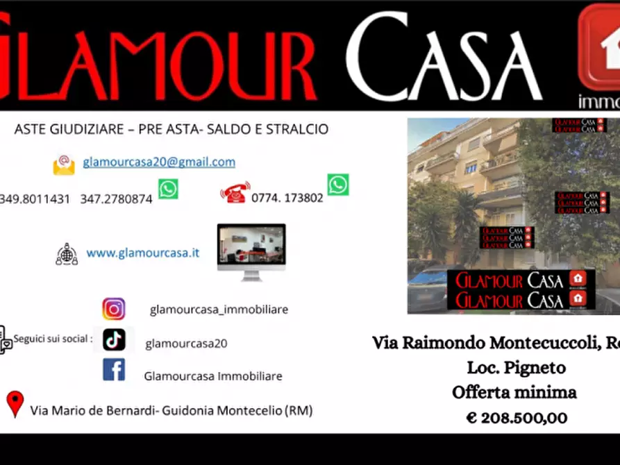 Immagine 1 di Appartamento in vendita  in Via Raimondo Montecuccoli a Roma