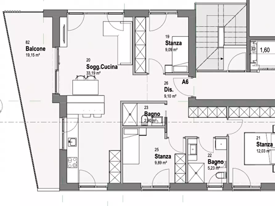 Immagine 4 di Appartamento in vendita  a Montagna .Montan.