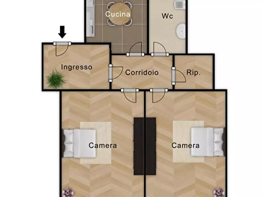 Immagine 21 di Appartamento in vendita  in Via Francesco Borromini 4 a Palermo