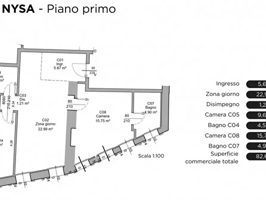 Immagine 10 di Appartamento in vendita  in Via Santa Chiara a Padova