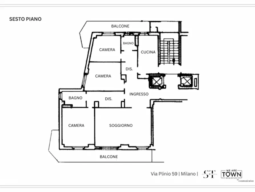 Immagine 45 di Appartamento in vendita  in Via Plinio 59 a Milano