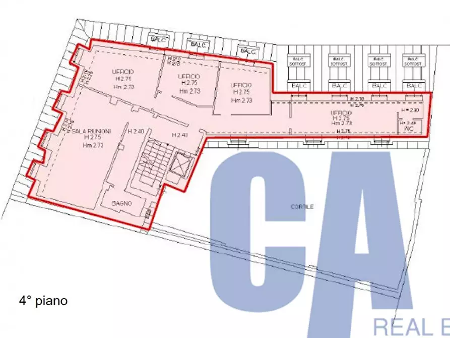 Immagine 17 di Palazzo in affitto  in PIAZZA CORDUSIO a Milano