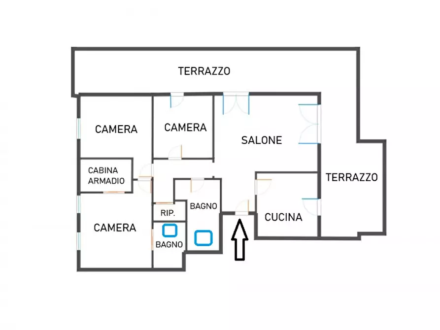 Immagine 10 di Attico in vendita  in Casalecchio Marullina a Casalecchio Di Reno
