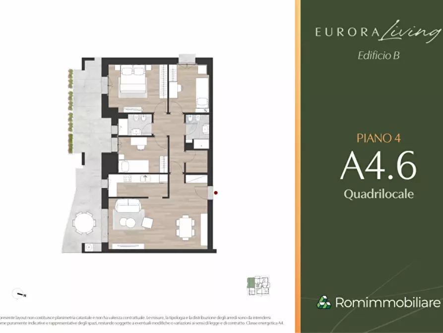 Immagine 13 di Appartamento in vendita  in Piazzale Giulio Douhet a Roma