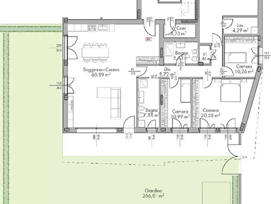 Immagine 34 di Appartamento in vendita  in Via Argine Sinistro a Dolo