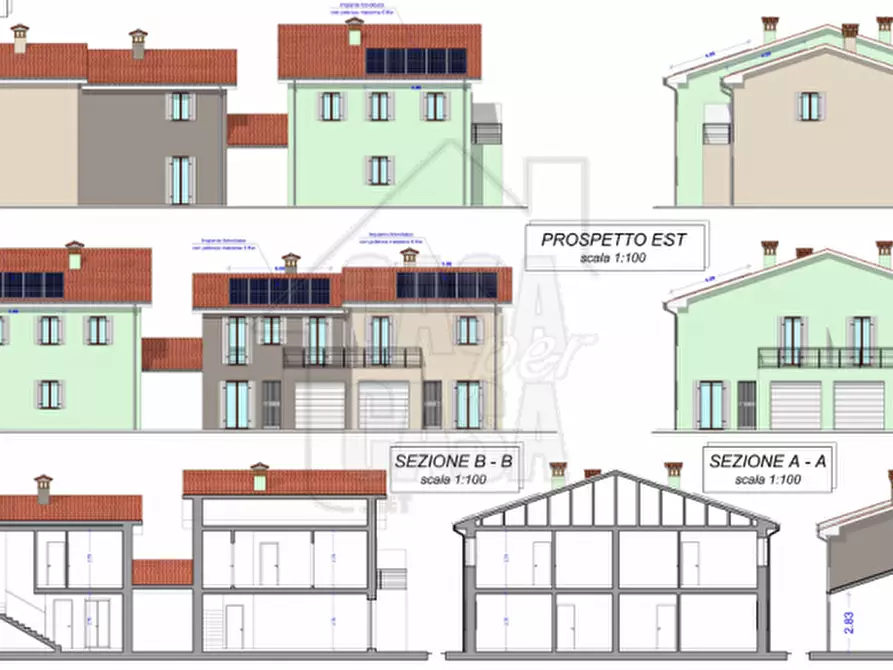 Immagine 2 di Casa bifamiliare in vendita  in Via Filippi Nuova a Ospedaletto Euganeo
