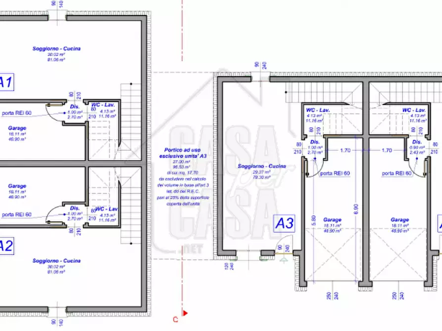 Immagine 3 di Casa bifamiliare in vendita  in Via Filippi Nuova a Ospedaletto Euganeo