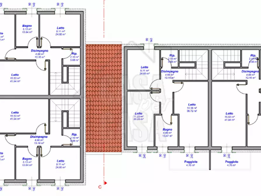 Immagine 4 di Casa bifamiliare in vendita  in Via Filippi Nuova a Ospedaletto Euganeo