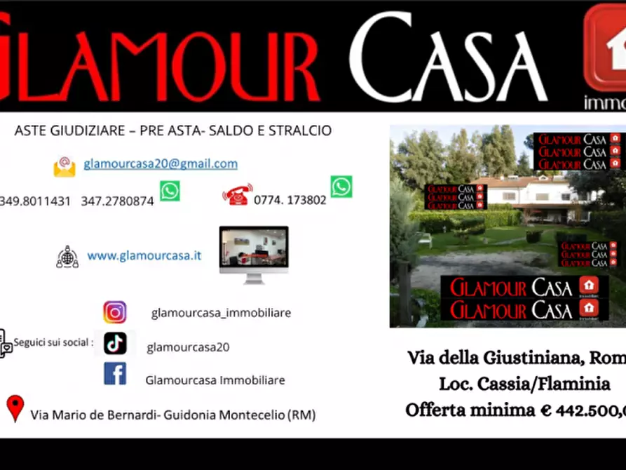 Immagine 1 di Villa in vendita  in Via della Giustiniana a Roma