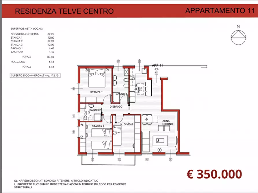 Immagine 9 di Appartamento in vendita  in Via Santa Giustina a Telve