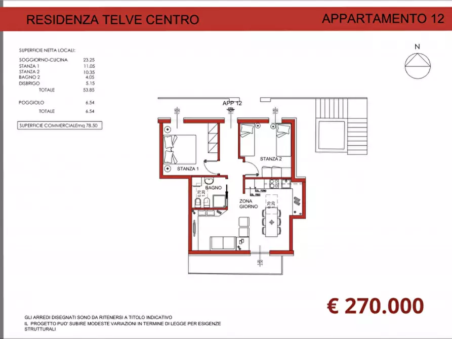 Immagine 10 di Appartamento in vendita  in Via Santa Giustina a Telve