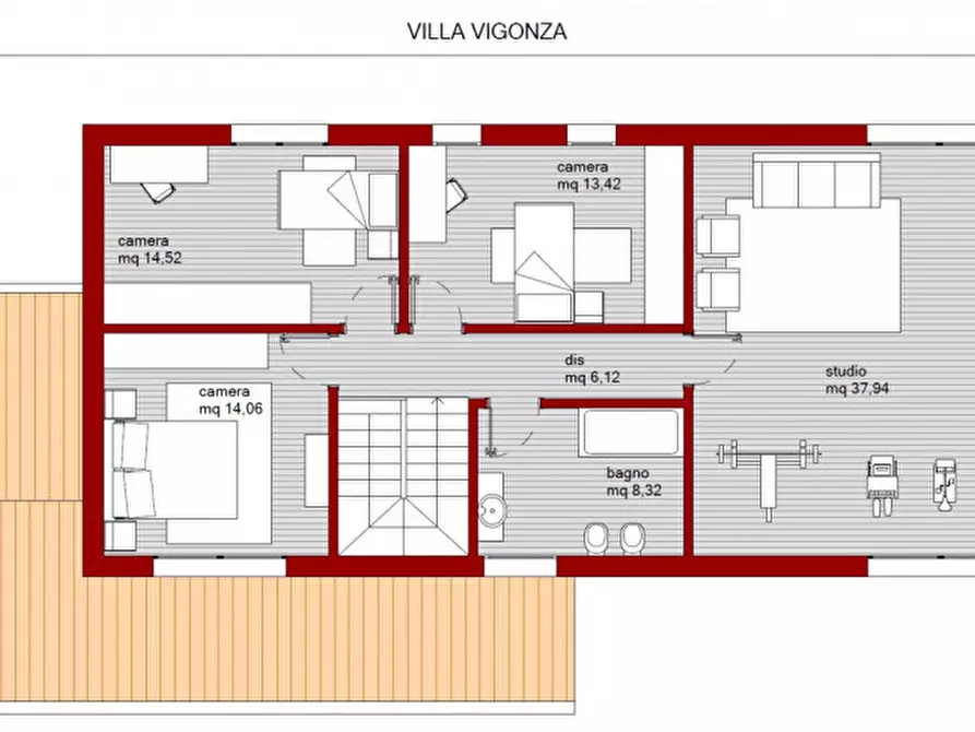 Immagine 3 di Villa in vendita  in Via Cornara a Vigonza